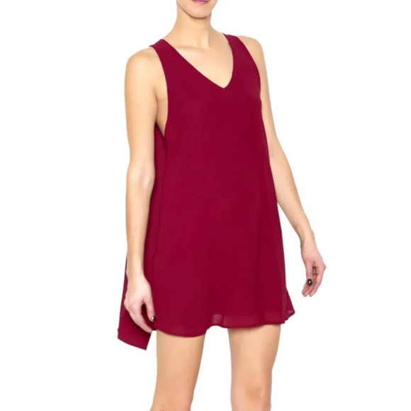 4SI3NNA Magenta Cape Back Swing Dress - Size S - Picture 14 of 14